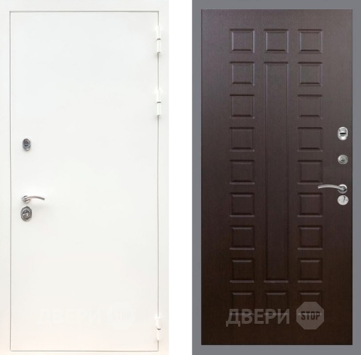 Входная металлическая Дверь Рекс (REX) 5 Белая Шагрень FL-183 Венге в Красноармейске