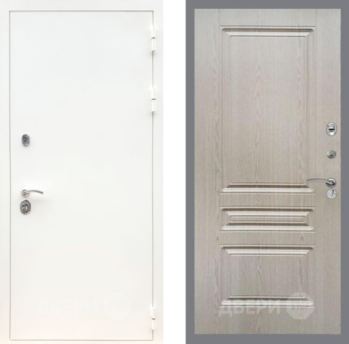 Дверь Рекс (REX) 5 Белая Шагрень FL-243 Беленый дуб в Красноармейске