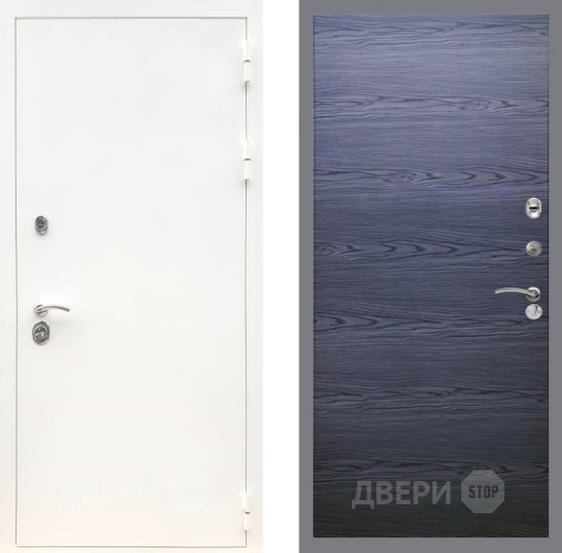 Дверь Рекс (REX) 5 Белая Шагрень GL Дуб тангенальный черный в Красноармейске