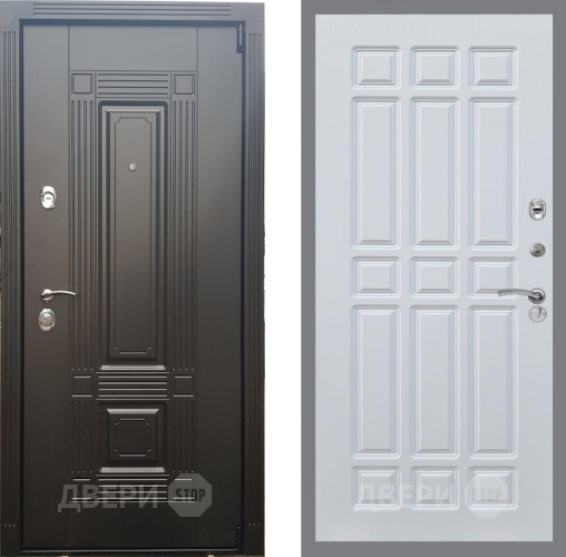 Входная металлическая Дверь Рекс (REX) 9 FL-33 Белый ясень в Красноармейске
