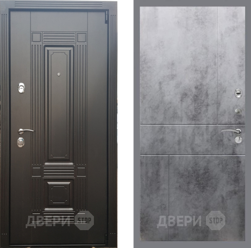 Входная металлическая Дверь Рекс (REX) 9 FL-290 Бетон темный в Красноармейске