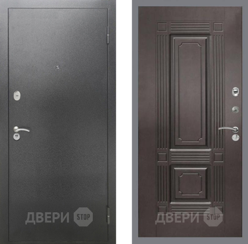 Входная металлическая Дверь Рекс (REX) 2А Серебро Антик FL-2 Венге в Красноармейске