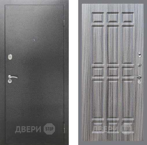 Дверь Рекс (REX) 2А Серебро Антик FL-33 Сандал грей в Красноармейске