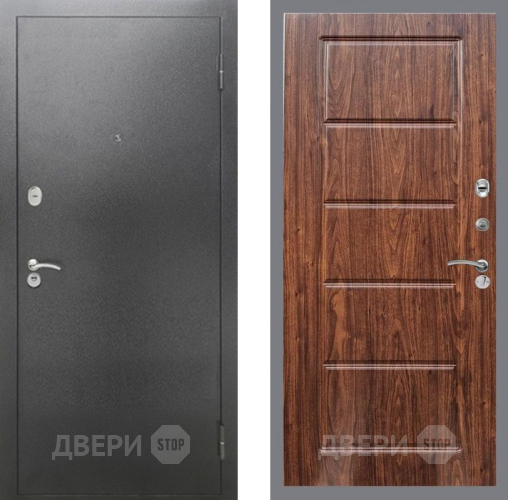 Дверь Рекс (REX) 2А Серебро Антик FL-39 орех тисненый в Красноармейске