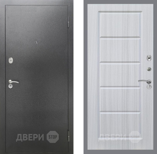 Дверь Рекс (REX) 2А Серебро Антик FL-39 Сандал белый в Красноармейске