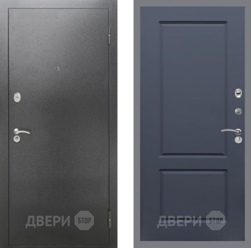 Входная металлическая Дверь Рекс (REX) 2А Серебро Антик FL-117 Силк титан в Красноармейске
