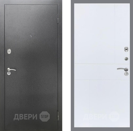 Дверь Рекс (REX) 2А Серебро Антик FL-290 Силк Сноу в Красноармейске
