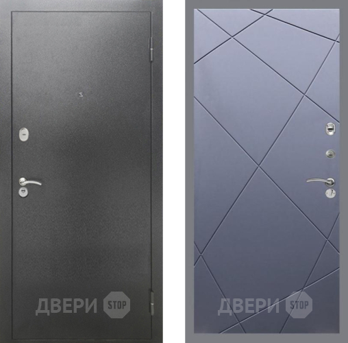 Входная металлическая Дверь Рекс (REX) 2А Серебро Антик FL-291 Силк титан в Красноармейске
