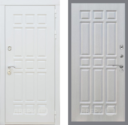 Входная металлическая Дверь Рекс (REX) 8 Силк Сноу FL-33 Лиственница беж в Красноармейске