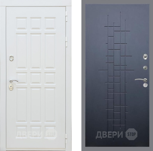 Входная металлическая Дверь Рекс (REX) 8 Силк Сноу FL-289 Ясень черный в Красноармейске