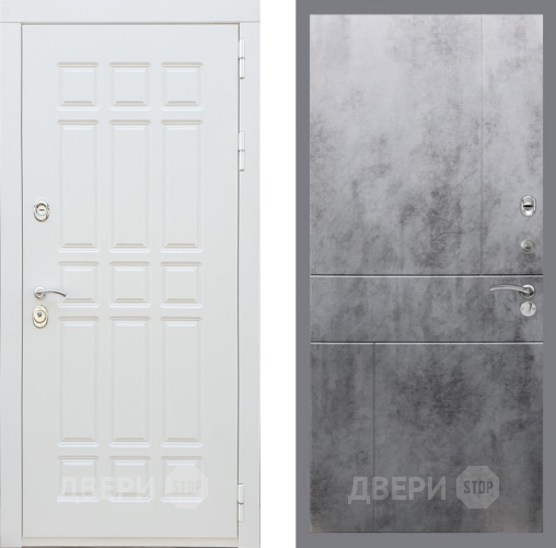 Входная металлическая Дверь Рекс (REX) 8 Силк Сноу FL-290 Бетон темный в Красноармейске