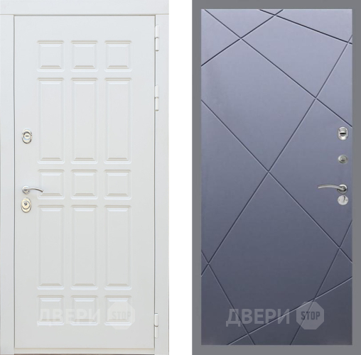 Входная металлическая Дверь Рекс (REX) 8 Силк Сноу FL-291 Силк титан в Красноармейске