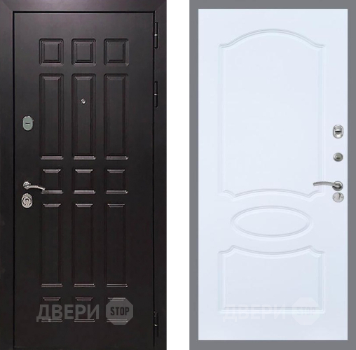 Входная металлическая Дверь Рекс (REX) 8 FL-128 Силк Сноу в Красноармейске