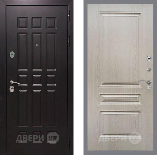 Входная металлическая Дверь Рекс (REX) 8 FL-243 Беленый дуб в Красноармейске