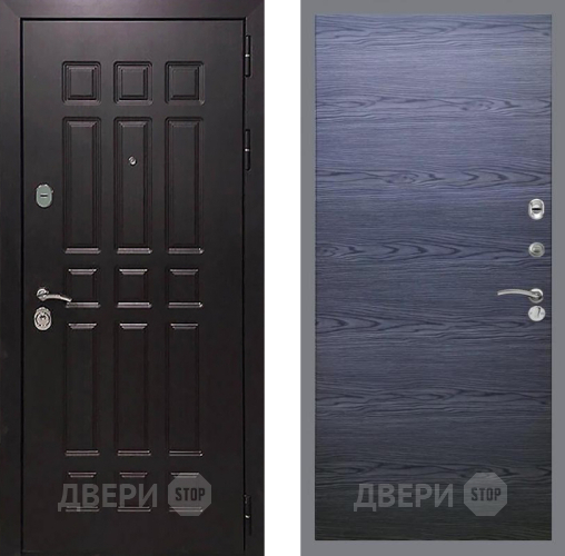 Входная металлическая Дверь Рекс (REX) 8 GL Дуб тангенальный черный в Красноармейске