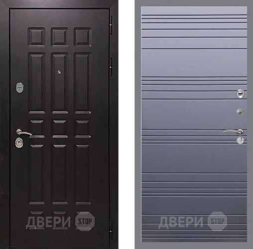 Входная металлическая Дверь Рекс (REX) 8 Line Силк титан в Красноармейске
