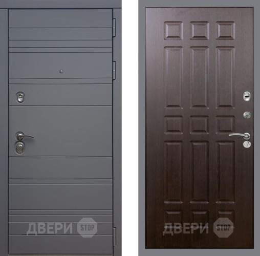 Входная металлическая Дверь Рекс (REX) 14 силк титан FL-33 Венге в Красноармейске