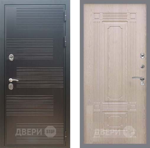 Входная металлическая Дверь Рекс (REX) премиум 185 FL-2 Беленый дуб в Красноармейске