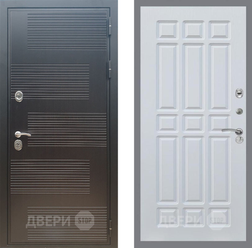Входная металлическая Дверь Рекс (REX) премиум 185 FL-33 Белый ясень в Красноармейске
