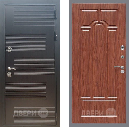 Входная металлическая Дверь Рекс (REX) премиум 185 FL-58 орех тисненый в Красноармейске