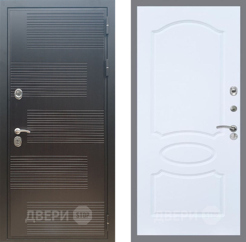 Входная металлическая Дверь Рекс (REX) премиум 185 FL-128 Силк Сноу в Красноармейске