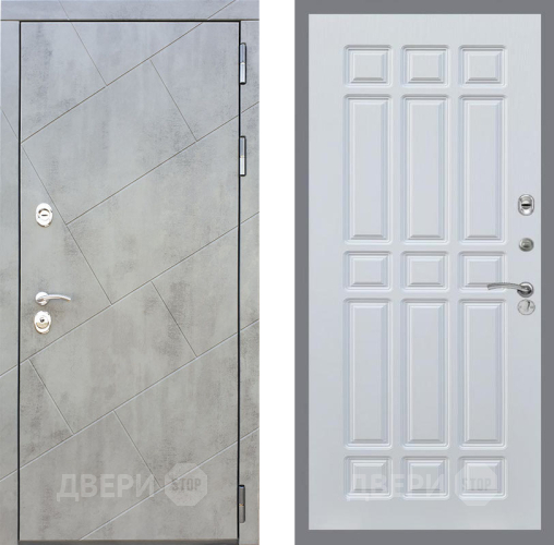 Входная металлическая Дверь Рекс (REX) 22 FL-33 Белый ясень в Красноармейске