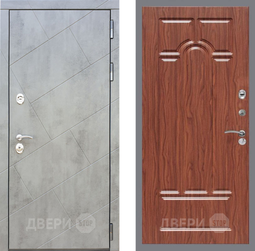Входная металлическая Дверь Рекс (REX) 22 FL-58 орех тисненый в Красноармейске