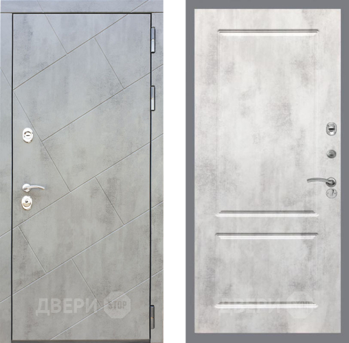 Входная металлическая Дверь Рекс (REX) 22 FL-117 Бетон светлый в Красноармейске