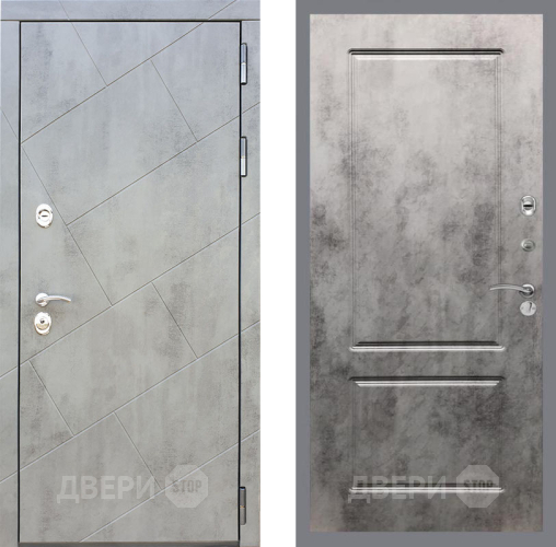 Входная металлическая Дверь Рекс (REX) 22 FL-117 Бетон темный в Красноармейске