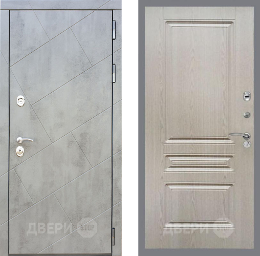 Входная металлическая Дверь Рекс (REX) 22 FL-243 Беленый дуб в Красноармейске