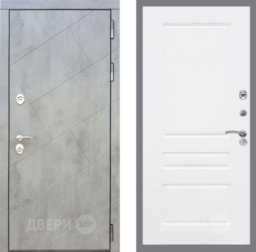 Входная металлическая Дверь Рекс (REX) 22 FL-243 Силк Сноу в Красноармейске