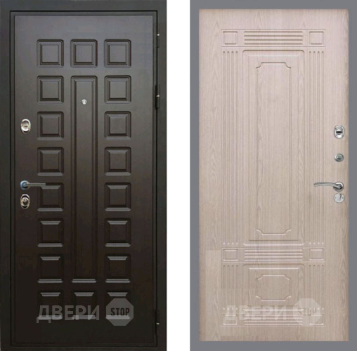 Входная металлическая Дверь Рекс (REX) Премиум 3к FL-2 Беленый дуб в Красноармейске