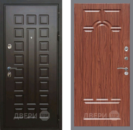 Входная металлическая Дверь Рекс (REX) Премиум 3к FL-58 орех тисненый в Красноармейске