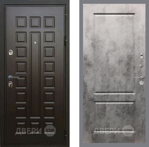 Входная металлическая Дверь Рекс (REX) Премиум 3к FL-117 Бетон темный в Красноармейске