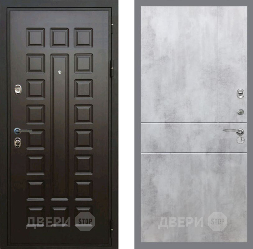 Входная металлическая Дверь Рекс (REX) Премиум 3к FL-290 Бетон светлый в Красноармейске