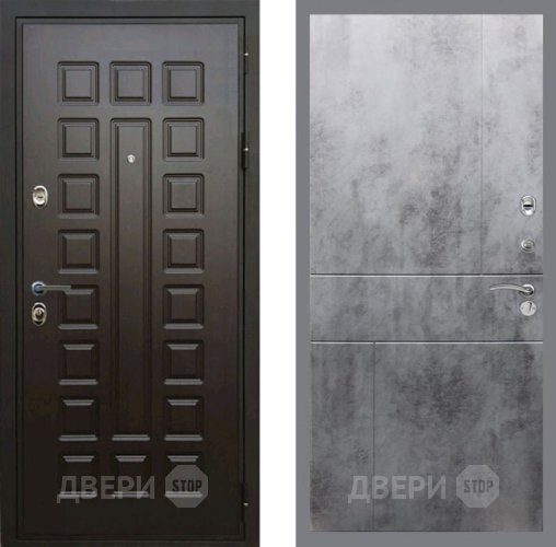 Входная металлическая Дверь Рекс (REX) Премиум 3к FL-290 Бетон темный в Красноармейске