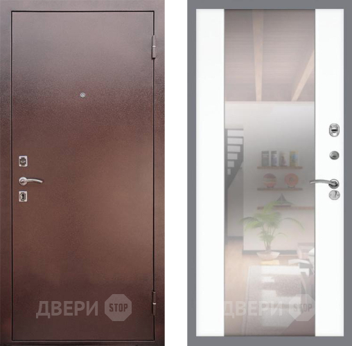 Дверь Рекс (REX) 1 СБ-16 Зеркало Силк Сноу в Красноармейске