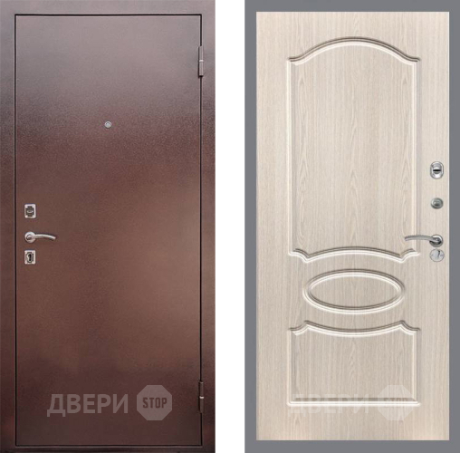 Входная металлическая Дверь Рекс (REX) 1 FL-128 Беленый дуб в Красноармейске