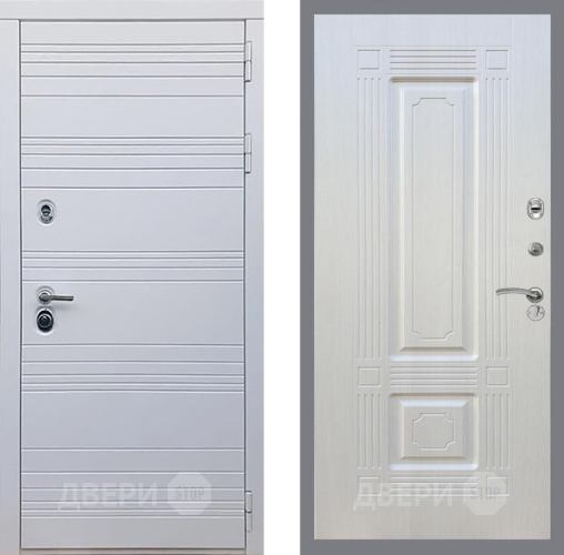 Входная металлическая Дверь Рекс (REX) 14 Силк Сноу FL-2 Лиственница беж в Красноармейске
