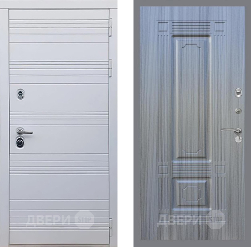 Входная металлическая Дверь Рекс (REX) 14 Силк Сноу FL-2 Сандал грей в Красноармейске