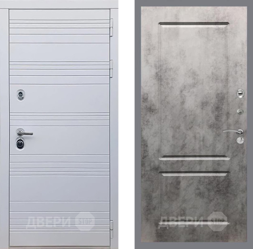 Входная металлическая Дверь Рекс (REX) 14 Силк Сноу FL-117 Бетон темный в Красноармейске