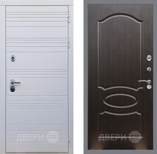 Входная металлическая Дверь Рекс (REX) 14 Силк Сноу FL-128 Венге светлый в Красноармейске