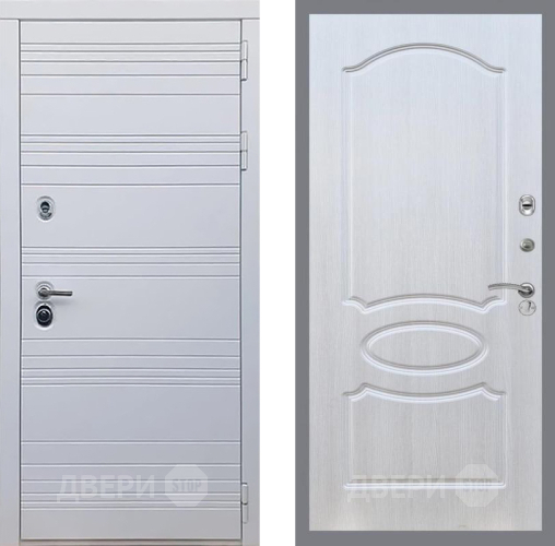 Входная металлическая Дверь Рекс (REX) 14 Силк Сноу FL-128 Лиственница беж в Красноармейске