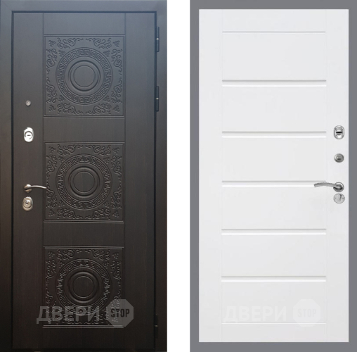 Входная металлическая Дверь Рекс (REX) 10 Сити Белый ясень в Красноармейске