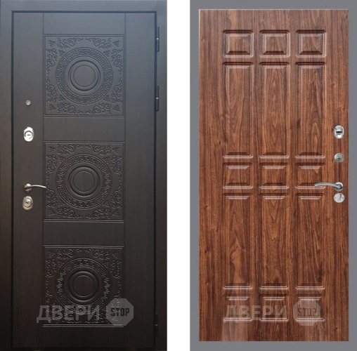 Входная металлическая Дверь Рекс (REX) 10 FL-33 орех тисненый в Красноармейске