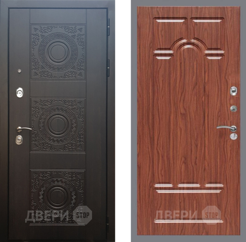 Входная металлическая Дверь Рекс (REX) 10 FL-58 орех тисненый в Красноармейске