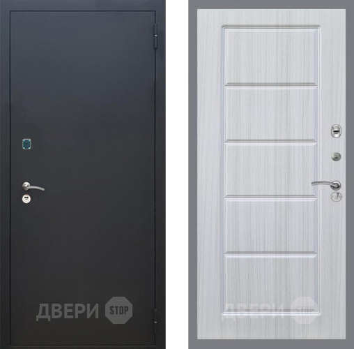 Входная металлическая Дверь Рекс (REX) 1A Черный Муар FL-39 Сандал белый в Красноармейске