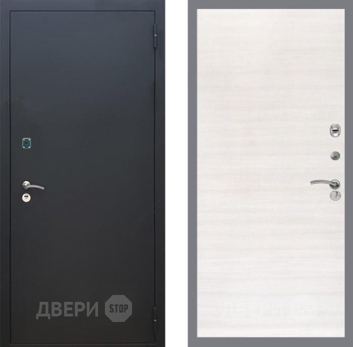 Дверь Рекс (REX) 1A Черный Муар GL Акация в Красноармейске