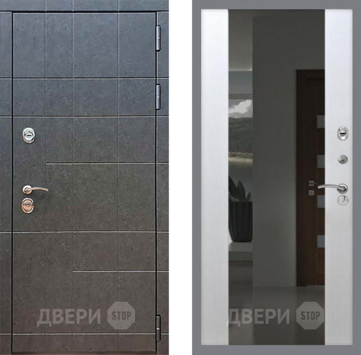 Дверь Рекс (REX) 21 СБ-16 Зеркало Белый ясень в Красноармейске
