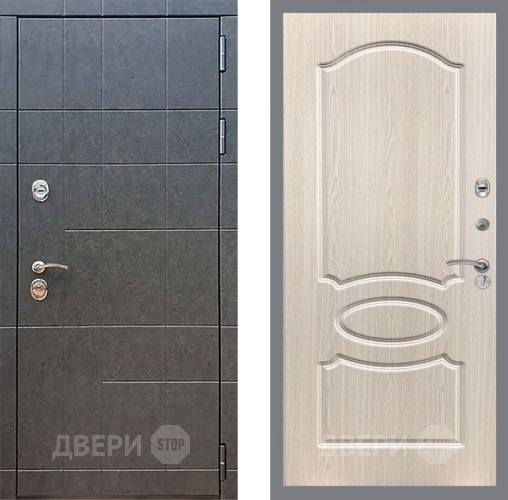 Входная металлическая Дверь Рекс (REX) 21 FL-128 Беленый дуб в Красноармейске